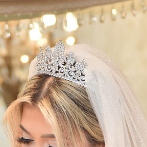Swarovski rhinestones wedding tiara